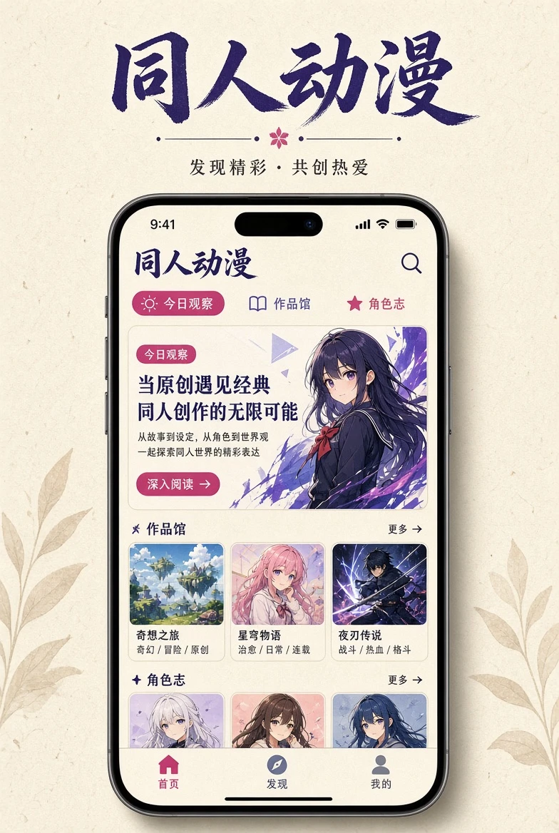 同人动漫移动阅读服务